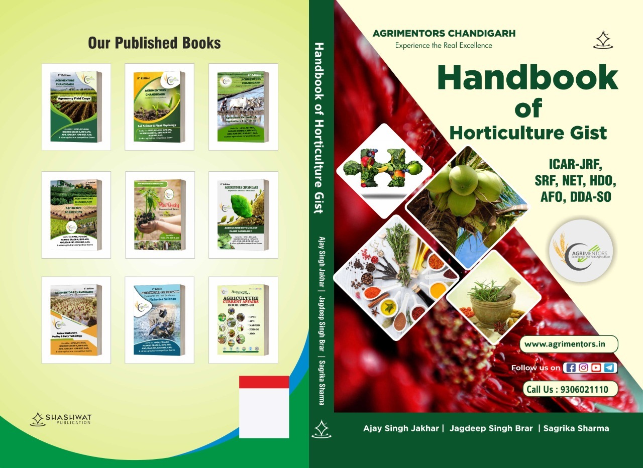 ⁠⁠Handbook of horticulture Gist